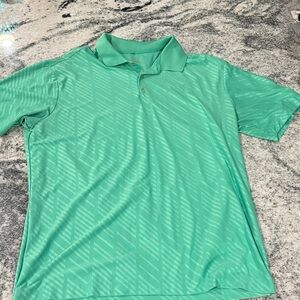 Nike Men's Mint Green Polo Shirt